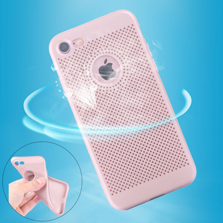 For  iPhone 8 & 7  Heat Dissipation Mesh TPU Protective Back Cover Case