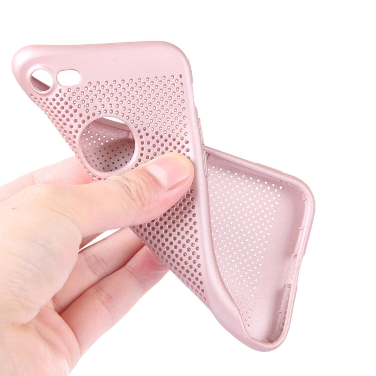 For  iPhone 8 & 7  Heat Dissipation Mesh TPU Protective Back Cover Case