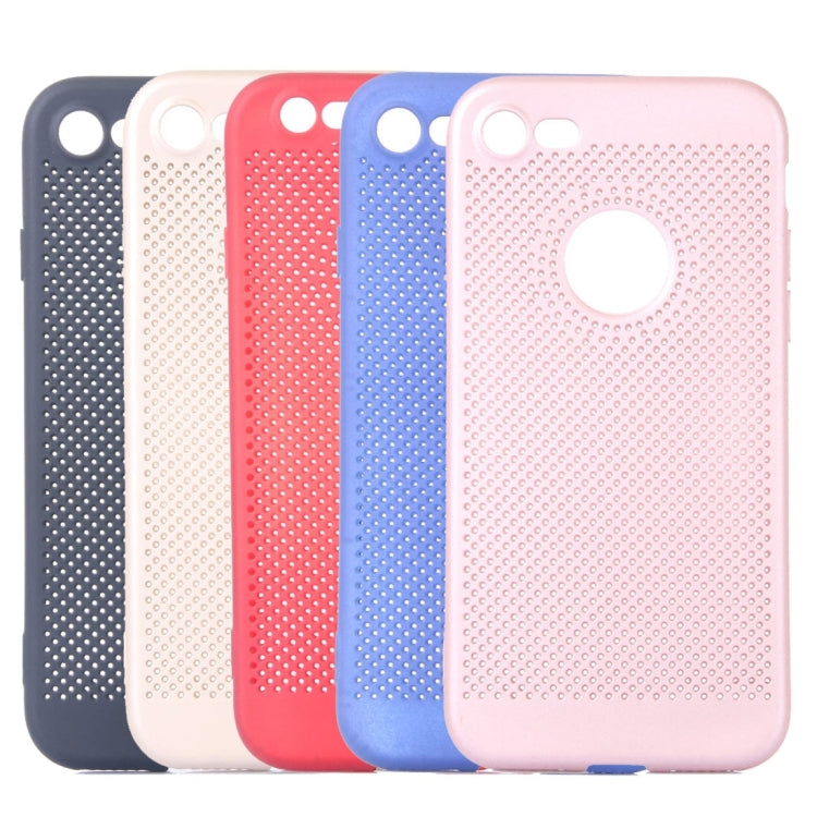 For  iPhone 8 & 7  Heat Dissipation Mesh TPU Protective Back Cover Case