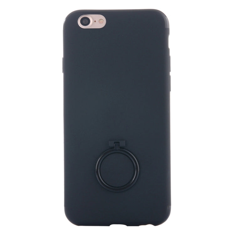 For  iPhone 8 & 7  Ultra Thin Soft TPU Protective Back Cover Case with Ring Holder Stand