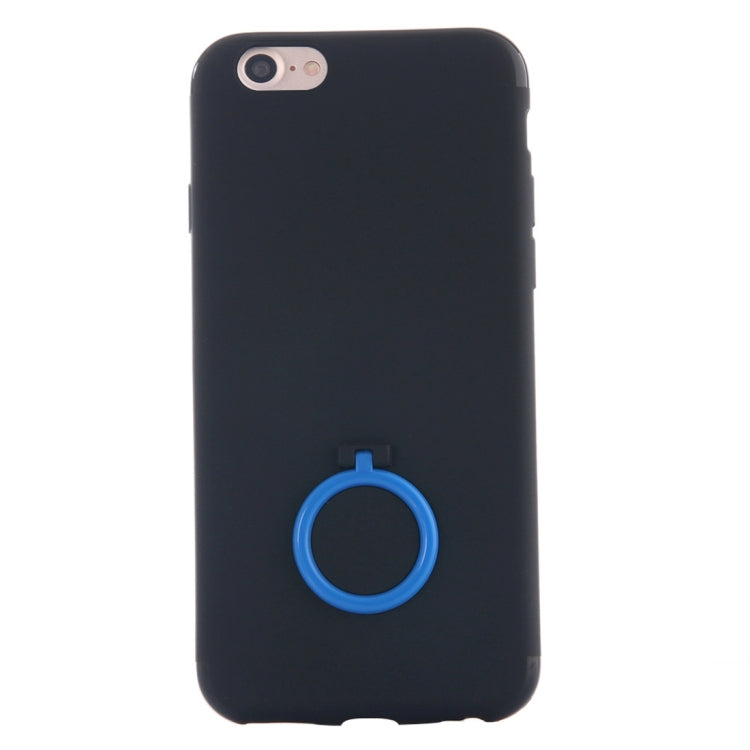For  iPhone 8 & 7  Ultra Thin Soft TPU Protective Back Cover Case with Ring Holder Stand