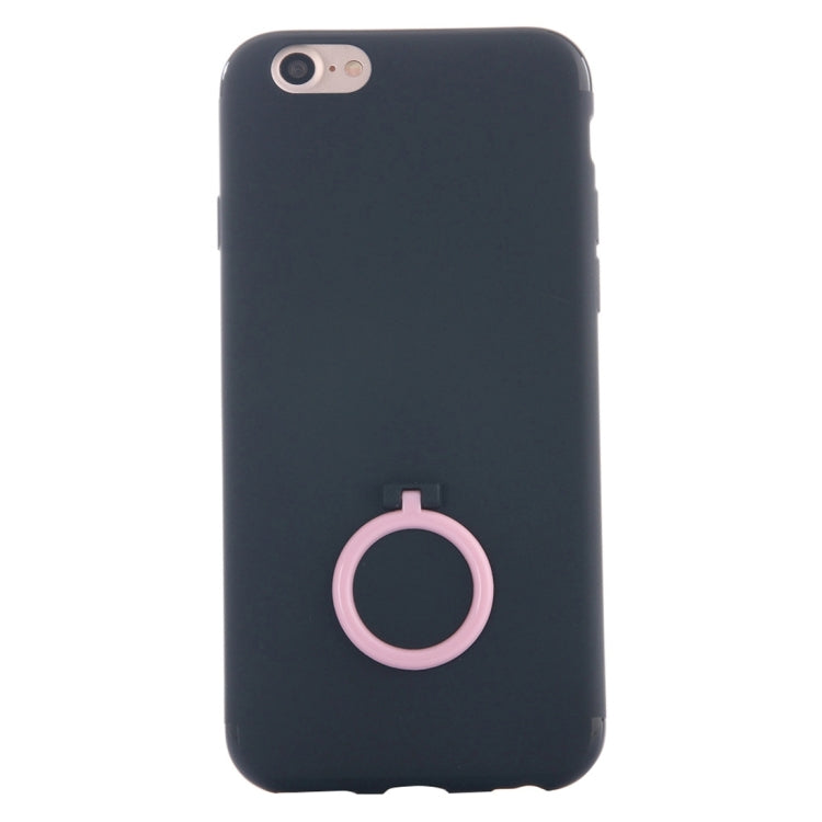 For  iPhone 8 & 7  Ultra Thin Soft TPU Protective Back Cover Case with Ring Holder Stand