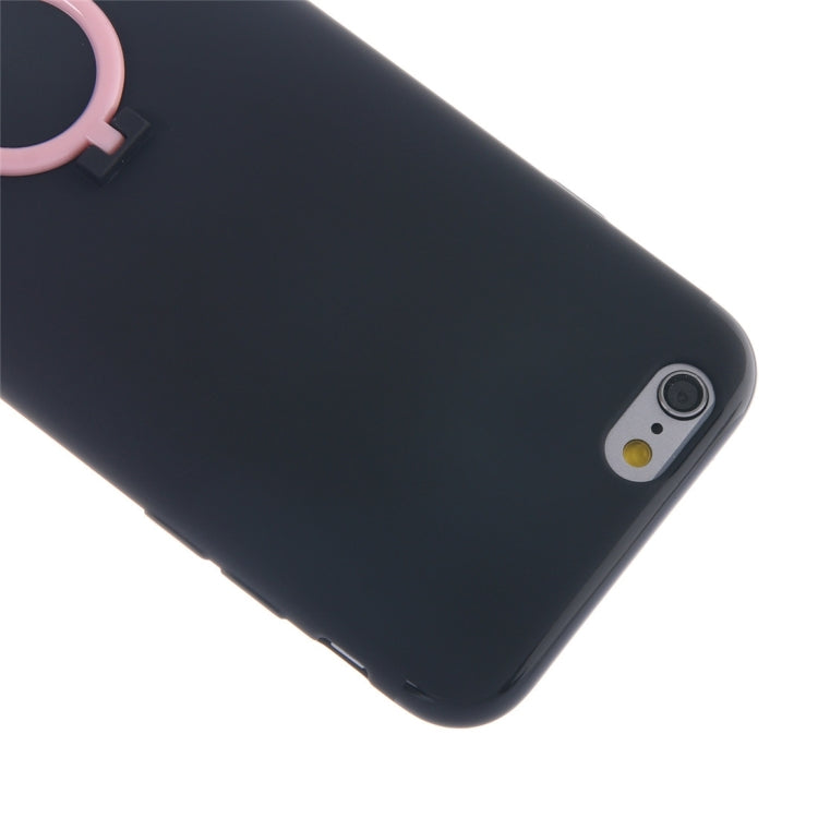 For  iPhone 8 & 7  Ultra Thin Soft TPU Protective Back Cover Case with Ring Holder Stand