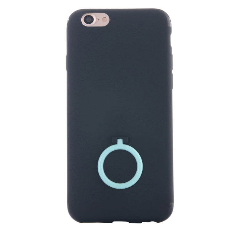 For  iPhone 8 & 7  Ultra Thin Soft TPU Protective Back Cover Case with Ring Holder Stand