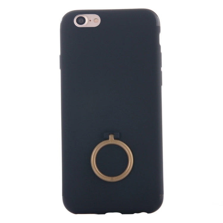 For  iPhone 8 & 7  Ultra Thin Soft TPU Protective Back Cover Case with Ring Holder Stand