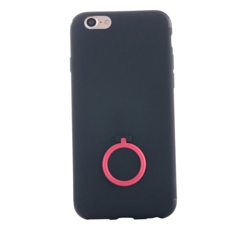 For  iPhone 8 & 7  Ultra Thin Soft TPU Protective Back Cover Case with Ring Holder Stand