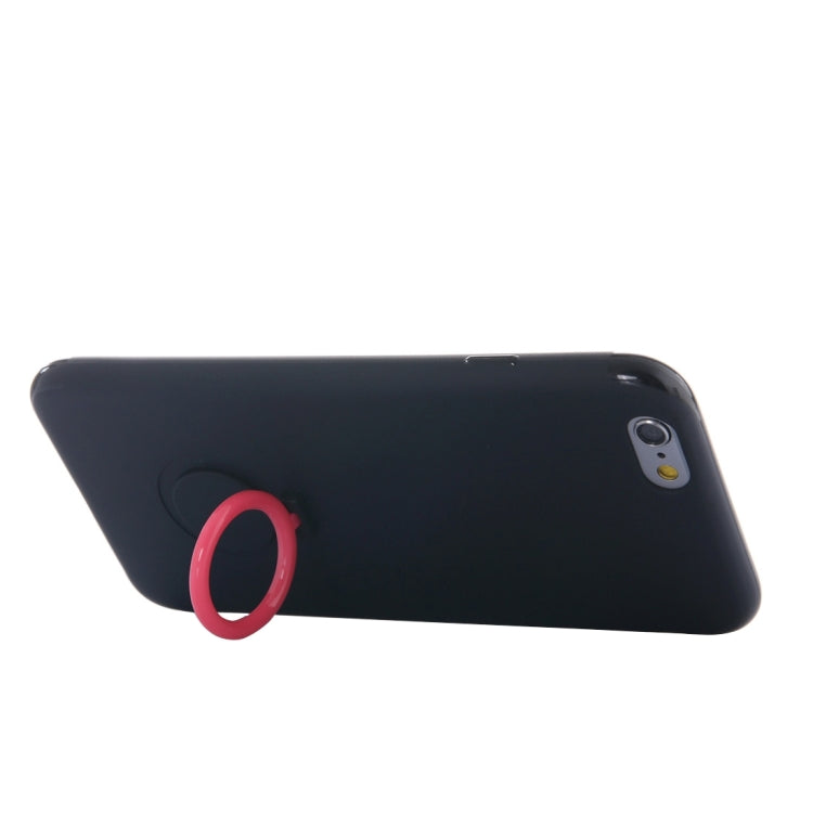For  iPhone 8 & 7  Ultra Thin Soft TPU Protective Back Cover Case with Ring Holder Stand