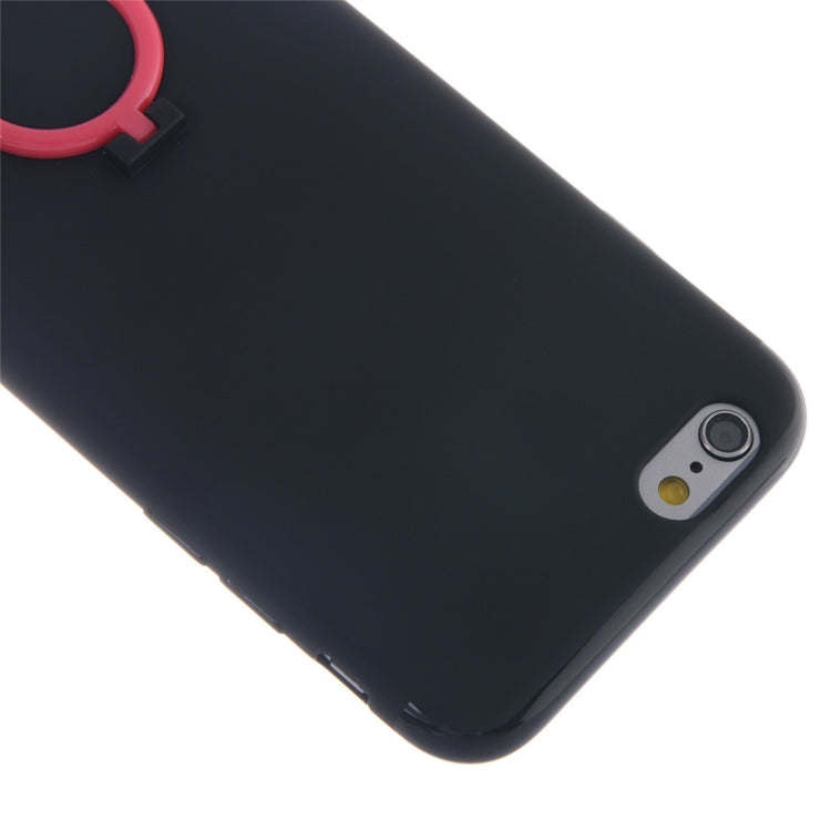 For  iPhone 8 & 7  Ultra Thin Soft TPU Protective Back Cover Case with Ring Holder Stand