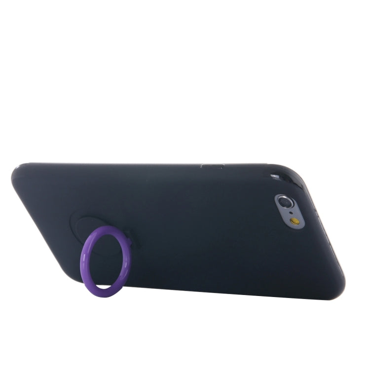 For  iPhone 8 & 7  Ultra Thin Soft TPU Protective Back Cover Case with Ring Holder Stand
