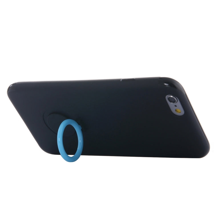For  iPhone 8 & 7  Ultra Thin Soft TPU Protective Back Cover Case with Ring Holder Stand