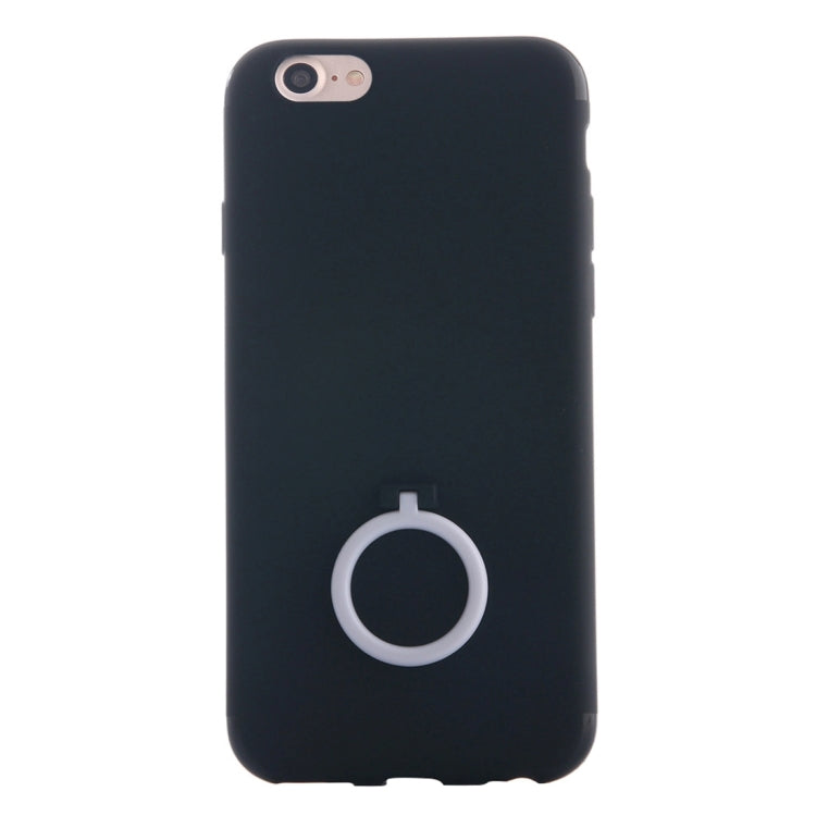 For  iPhone 8 & 7  Ultra Thin Soft TPU Protective Back Cover Case with Ring Holder Stand