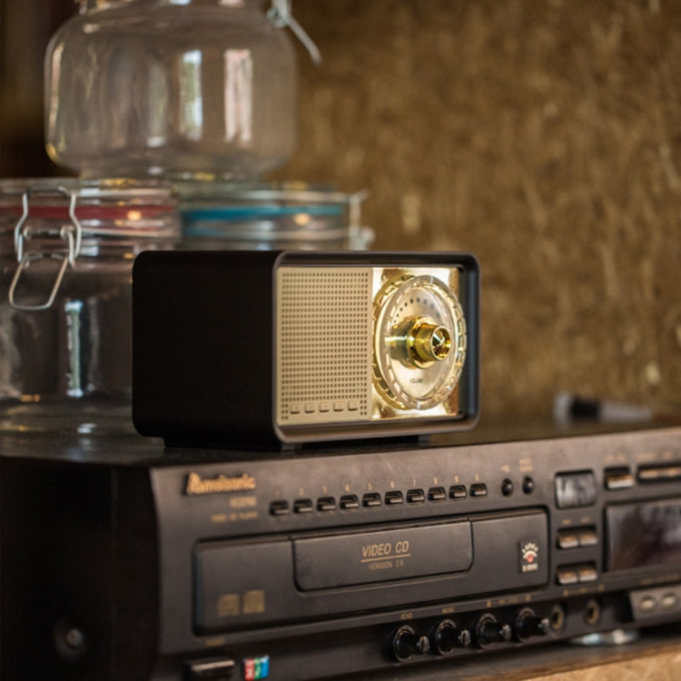 MY100BT Retro Stereo Wireless Bluetooth Speaker, Support TF Card / AUX / U Disk / FM