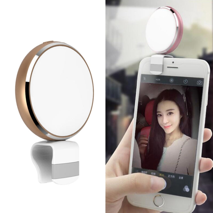 CYKE BR34 Micro USB Round Beauty Live LED Fill Light with Mirror