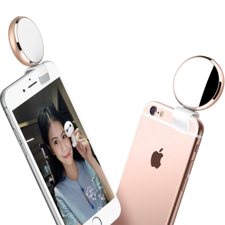 CYKE BR34 Micro USB Round Beauty Live LED Fill Light with Mirror