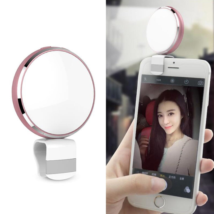 CYKE BR34 Micro USB Round Beauty Live LED Fill Light with Mirror