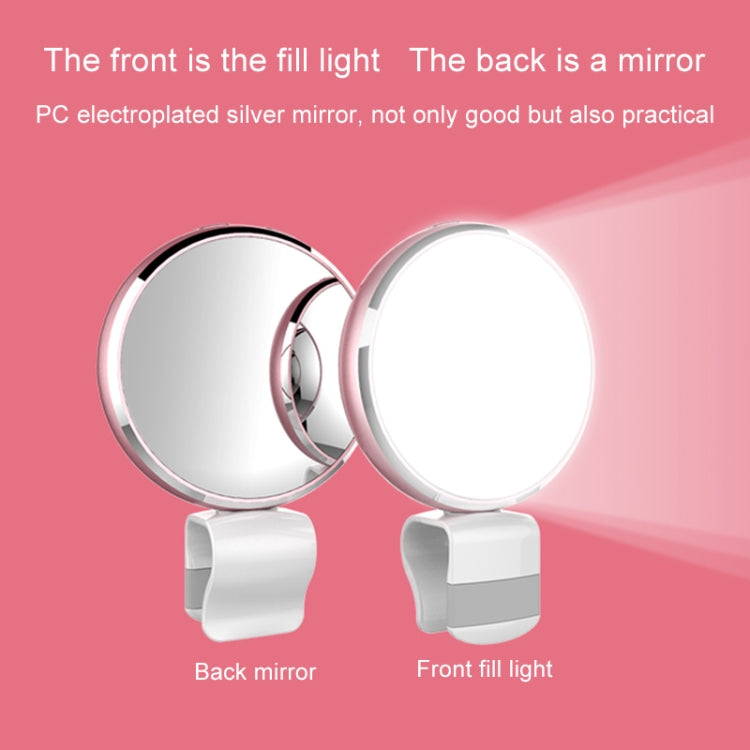 CYKE BR34 Micro USB Round Beauty Live LED Fill Light with Mirror