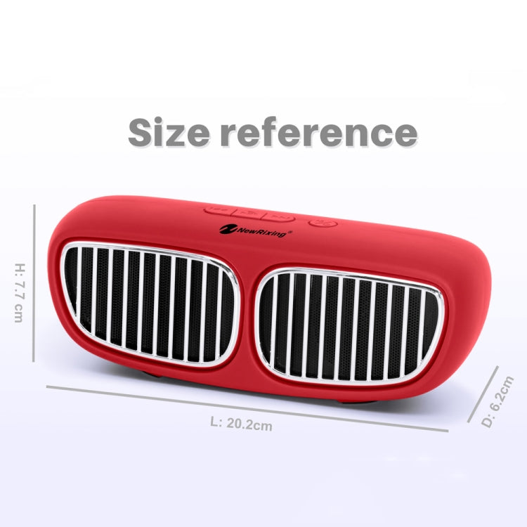 NewRixing NR-2020 Car Model Concept Design Bluetooth Speaker with Hands-free Call Function, Support TF Card & USB & FM & AUX