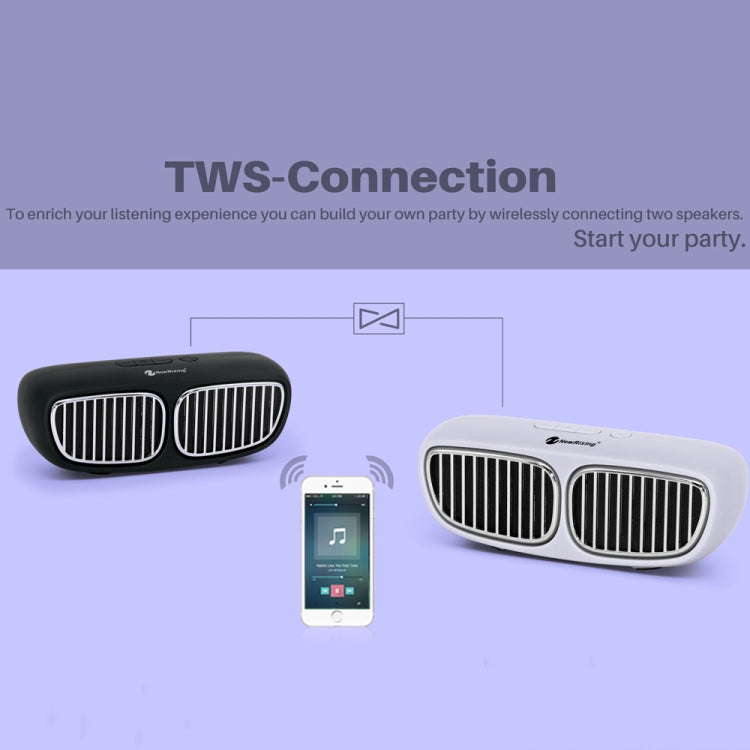 NewRixing NR-2020 Car Model Concept Design Bluetooth Speaker with Hands-free Call Function, Support TF Card & USB & FM & AUX