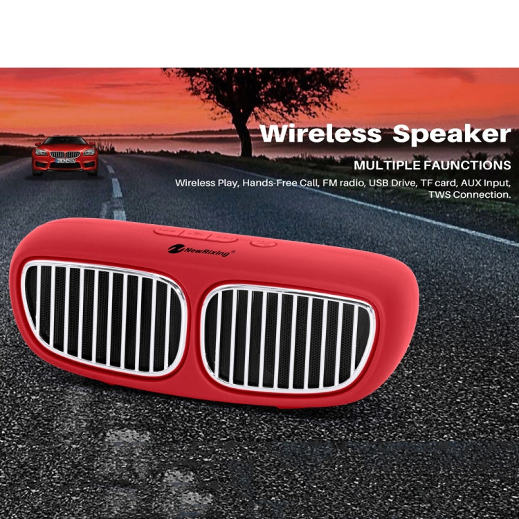 NewRixing NR-2020 Car Model Concept Design Bluetooth Speaker with Hands-free Call Function, Support TF Card & USB & FM & AUX