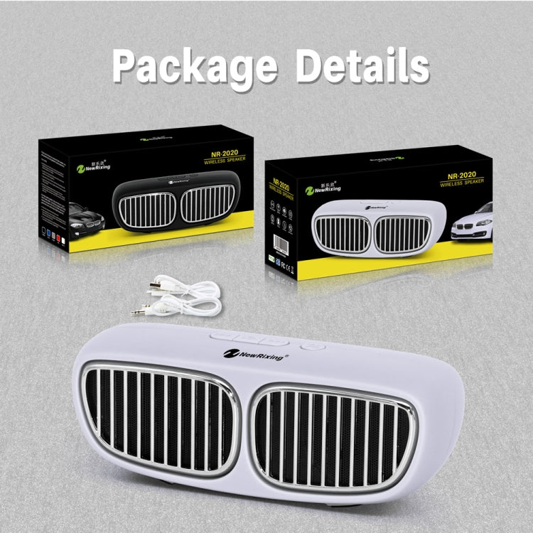 NewRixing NR-2020 Car Model Concept Design Bluetooth Speaker with Hands-free Call Function, Support TF Card & USB & FM & AUX