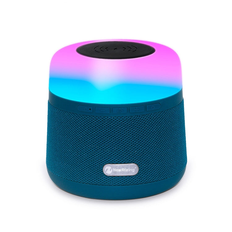 NewRixing NR-3500 Multi-function Atmosphere Light Wireless Charging Bluetooth Speaker with Hands-free Call Function, Support TF Card & USB & FM & AUX