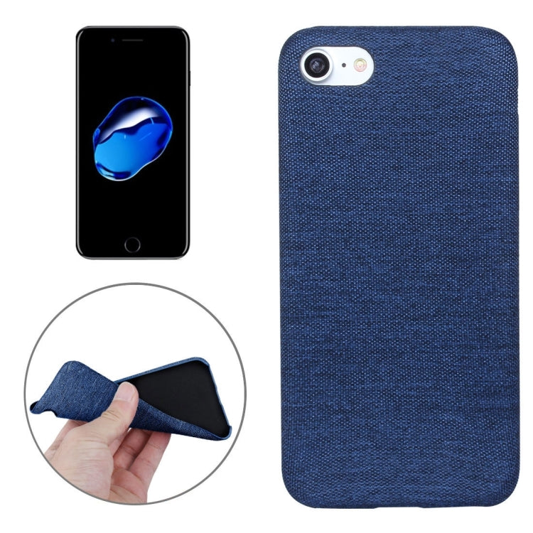 For  iPhone 8 & 7  Denim Texture TPU Protective Back Cover Case