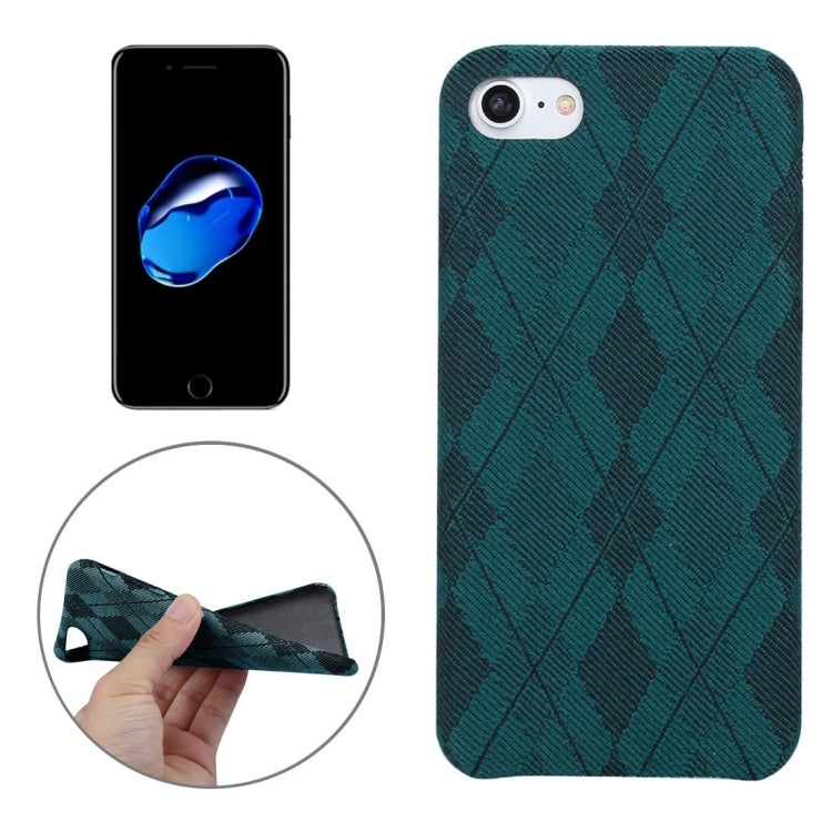 For  iPhone 8 & 7  Diamond Lattice Pattern TPU Protective Back Cover Case