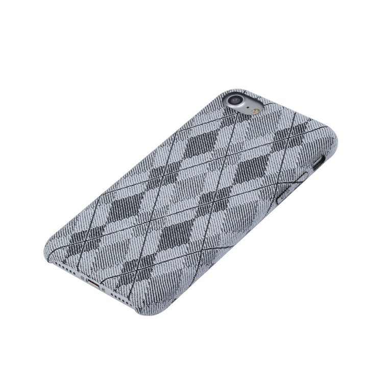 For  iPhone 8 & 7  Diamond Lattice Pattern TPU Protective Back Cover Case