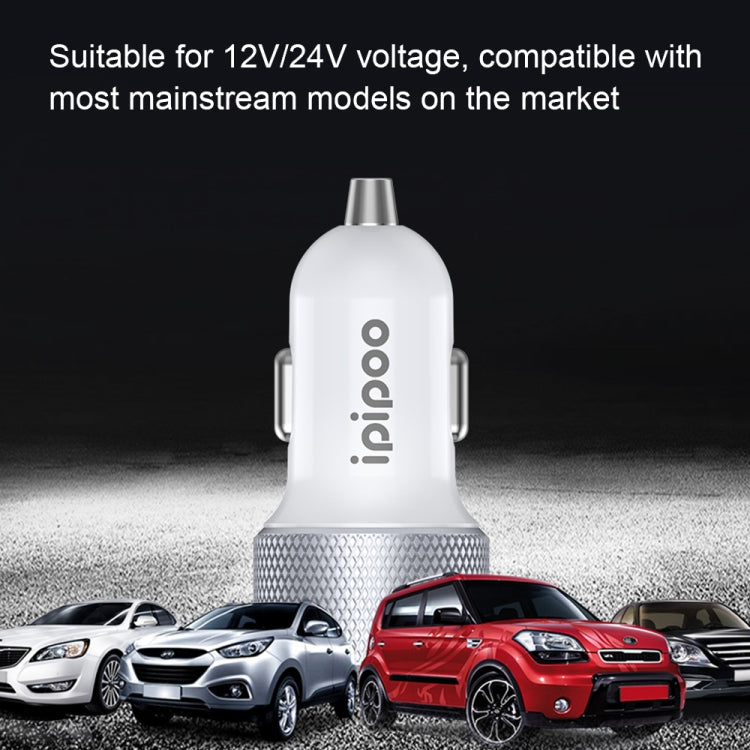 ipipoo XP-2 Dual USB Car Fast Charging Charger with Android Line