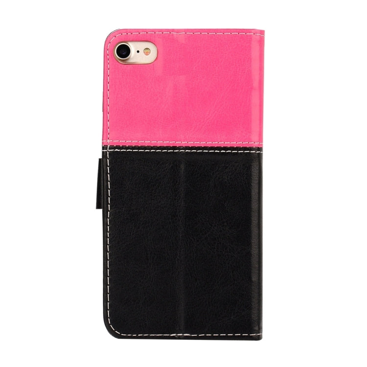 For  iPhone 8 & 7  Smiling Face Pattern Splice Horizontal Flip Leather Case with Holder & Card Slots & Wallet