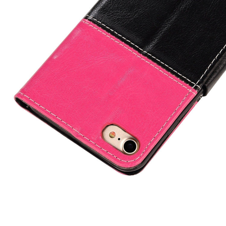 For  iPhone 8 & 7  Smiling Face Pattern Splice Horizontal Flip Leather Case with Holder & Card Slots & Wallet