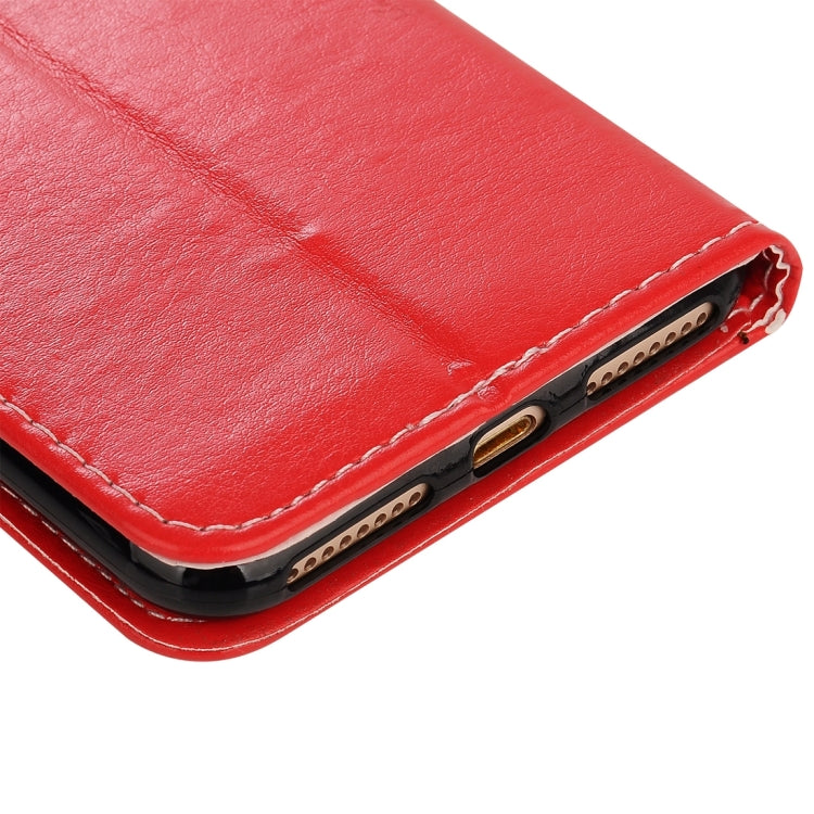 For  iPhone 8 & 7  Smiling Face Pattern Splice Horizontal Flip Leather Case with Holder & Card Slots & Wallet