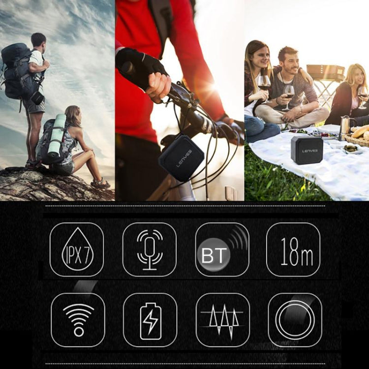 Lenyes S105 IPX7 Waterproof HiFi Bass Wireless Bluetooth Speaker, Support Hands-free / Micro SD Card