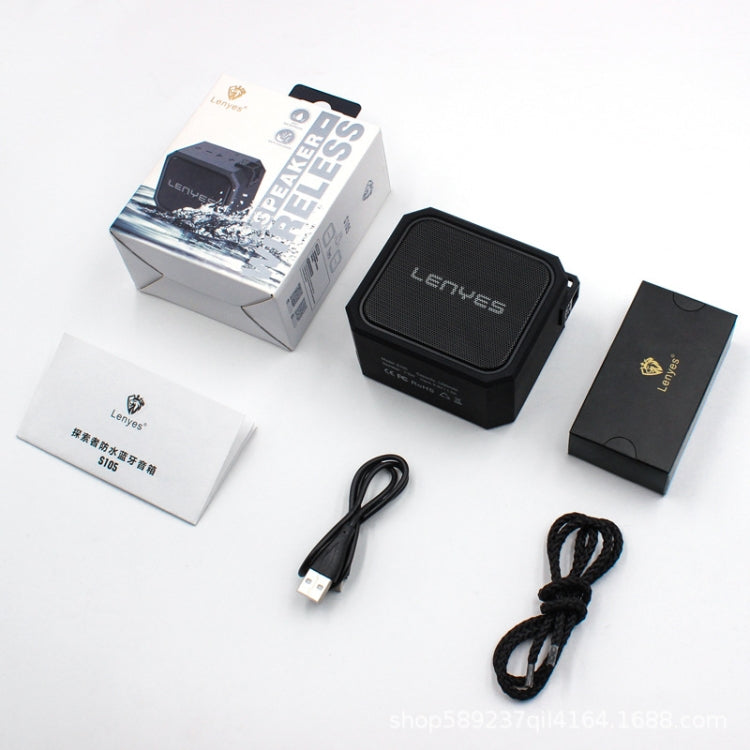 Lenyes S105 IPX7 Waterproof HiFi Bass Wireless Bluetooth Speaker, Support Hands-free / Micro SD Card