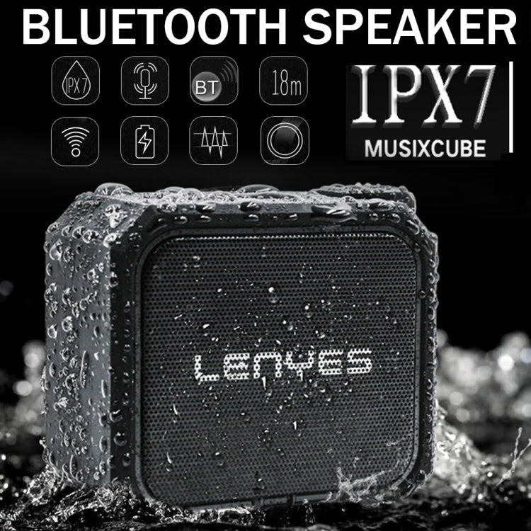 Lenyes S105 IPX7 Waterproof HiFi Bass Wireless Bluetooth Speaker, Support Hands-free / Micro SD Card