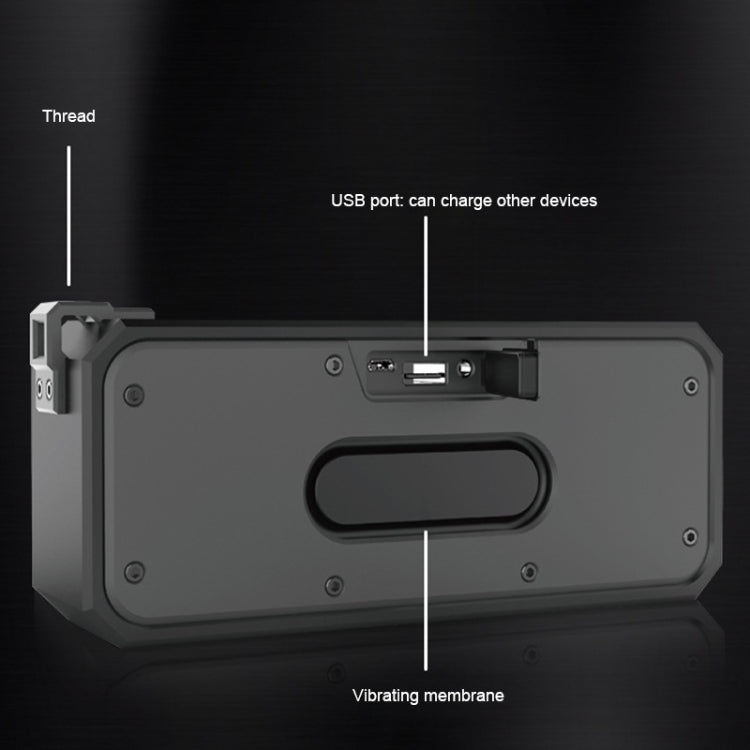 Lenyes S107 20W IPX7 Waterproof HiFi Bass Wireless Bluetooth Speaker, Support Hands-free / USB / AUX