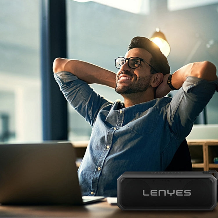 Lenyes S107 20W IPX7 Waterproof HiFi Bass Wireless Bluetooth Speaker, Support Hands-free / USB / AUX