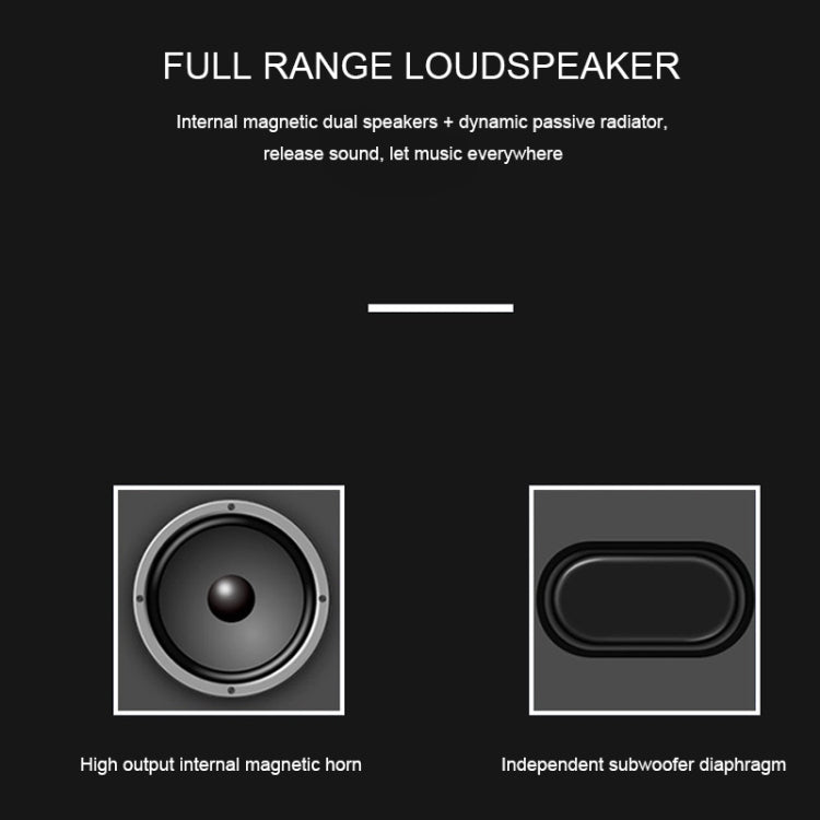 Lenyes S107 20W IPX7 Waterproof HiFi Bass Wireless Bluetooth Speaker, Support Hands-free / USB / AUX