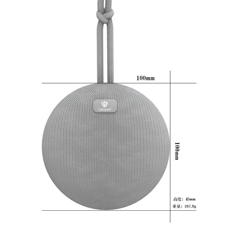 Lenyes S900 20W IPX7 Waterproof Outdoor Wireless Bluetooth Speaker, Support AUX / TF Card