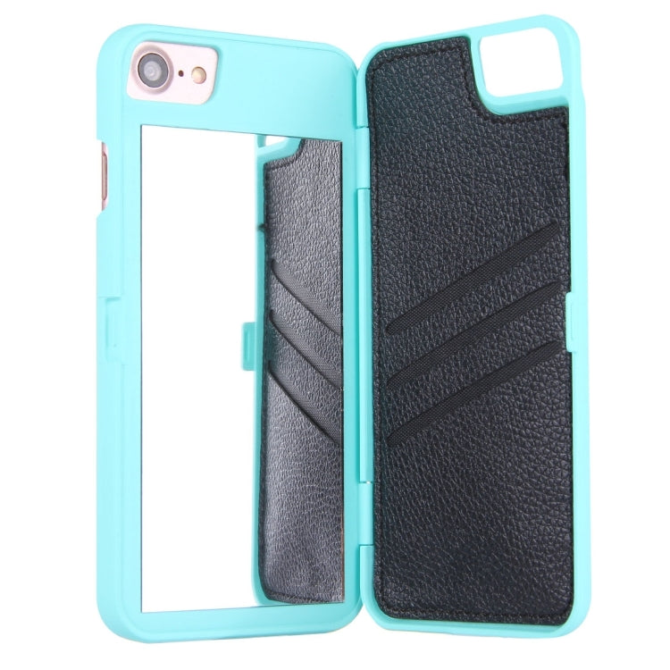 For  iPhone 8 & 7  Back Cover Style Mirror Hard Case with Card Slot