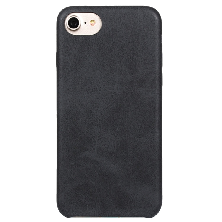 For  iPhone 8 & 7  Crazy Horse Texture Leather Surface Soft TPU Protective Back Case