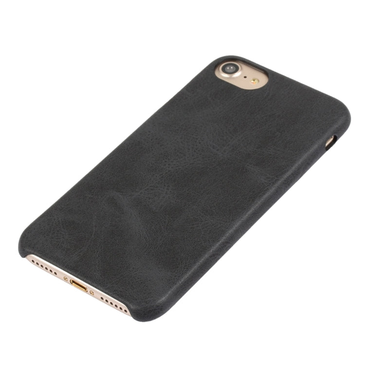 For  iPhone 8 & 7  Crazy Horse Texture Leather Surface Soft TPU Protective Back Case