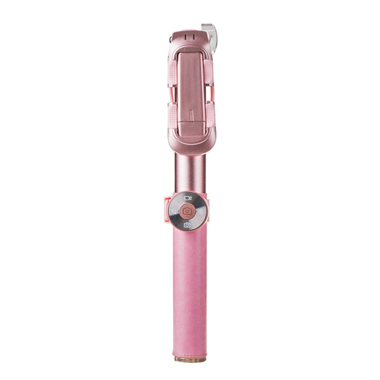 CYKE BR11D 6 in 1 Aluminum Alloy Retractable Multi-function Bluetooth Selfie Stick Set (Rose Gold)