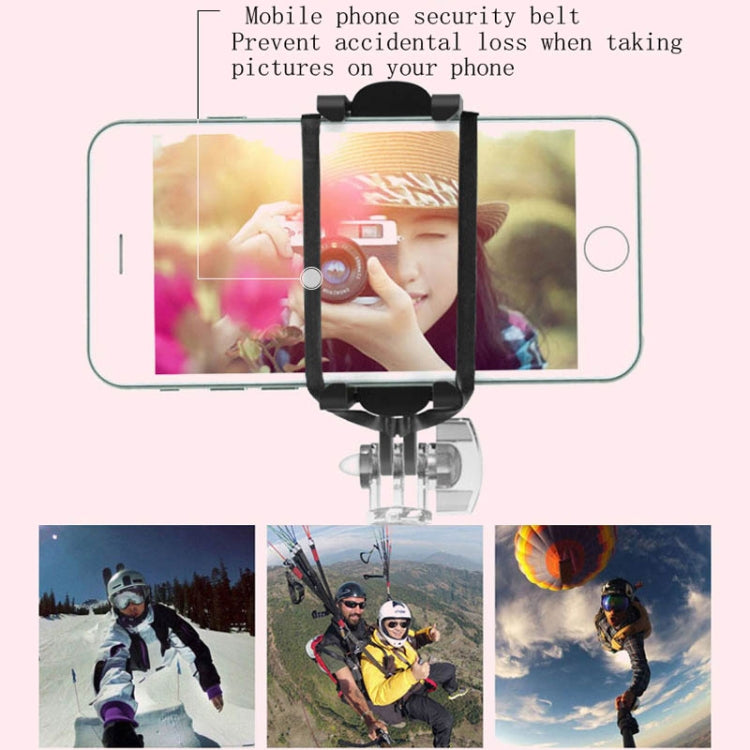 CYKE BR11D 6 in 1 Aluminum Alloy Retractable Multi-function Bluetooth Selfie Stick Set (Rose Gold)