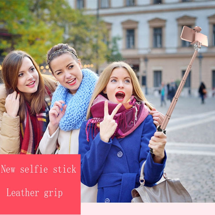 CYKE BR11D 6 in 1 Aluminum Alloy Retractable Multi-function Bluetooth Selfie Stick Set (Rose Gold)