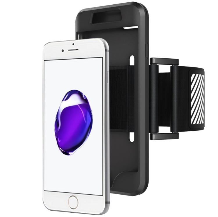 2 in 1 for  iPhone 8 & 7  Dual Control Sport Armband with Detachable Premium Silicone Case