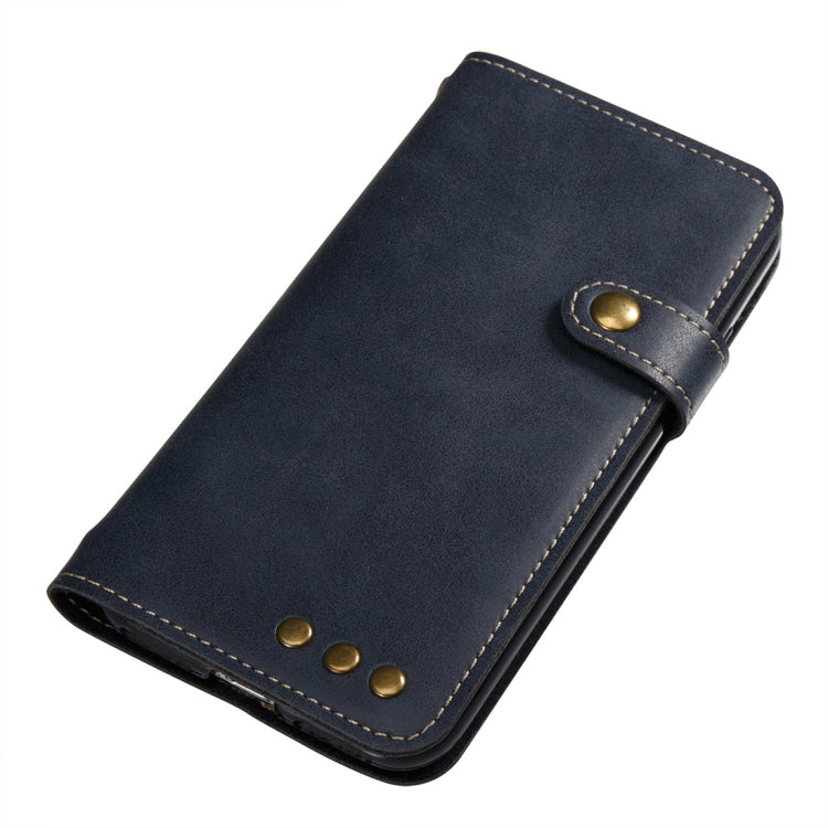 For iPhone SE 2020 & 8 & 7 Retro Crazy Horse Texture Horizontal Flip PU Leather Case with Card Slots & Wallet & Hand Strap