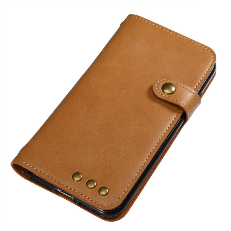 For iPhone SE 2020 & 8 & 7 Retro Crazy Horse Texture Horizontal Flip PU Leather Case with Card Slots & Wallet & Hand Strap