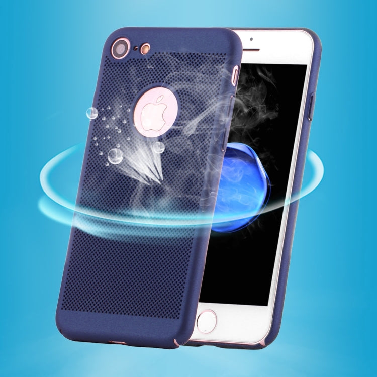For  iPhone 8 & 7  Lightweight Breathable Full Coverage PC Shockproof Protective Back Cover Case