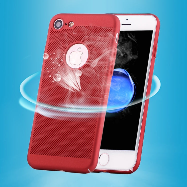 For  iPhone 8 & 7  Lightweight Breathable Full Coverage PC Shockproof Protective Back Cover Case
